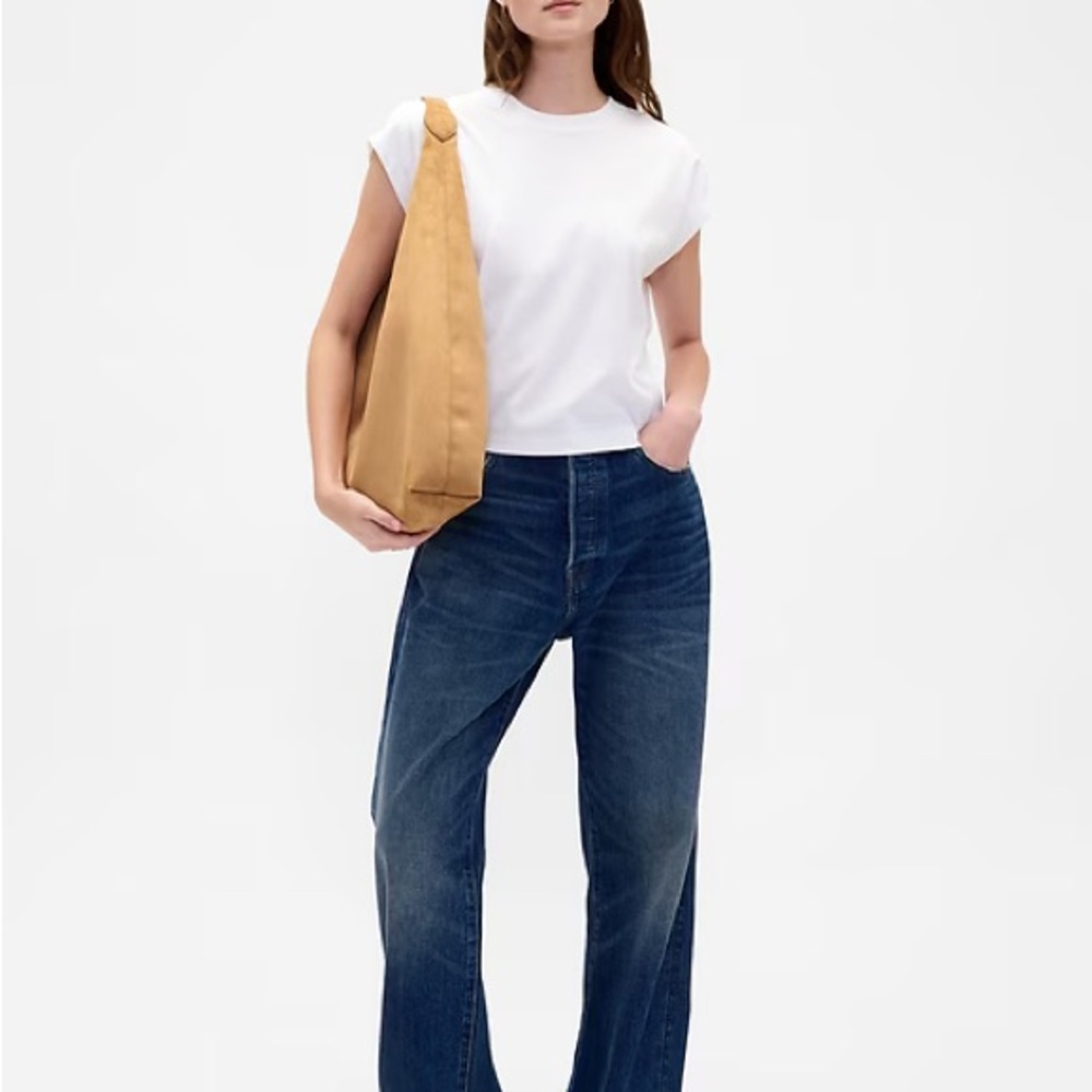 Gap Suede Honey Vegan Suede Slouchy Tote Bag - Picture 3 of 9